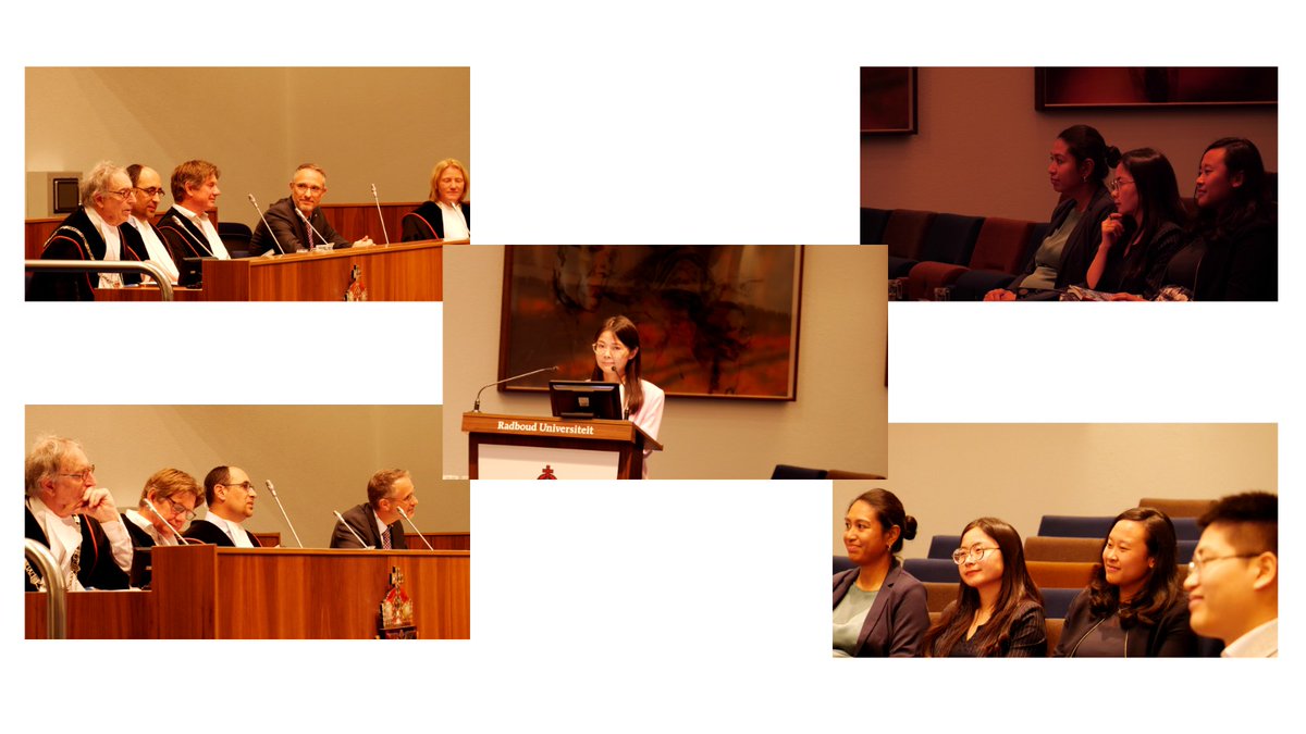 SchubiNeuro's tweet photo. My ultimate highlight: yesterday's PhD defense of my ex-PhD student Dr. Shan Wang *Cum Laude*. We (@SchubiNeuro; @naelnadif, @BokhovenHans and all group members) are SO proud of you, @ShanWan77834876!!! 🥳 Thanks to @NaokiKogo for the pictures! https://t.co/hqnMj5M8p7