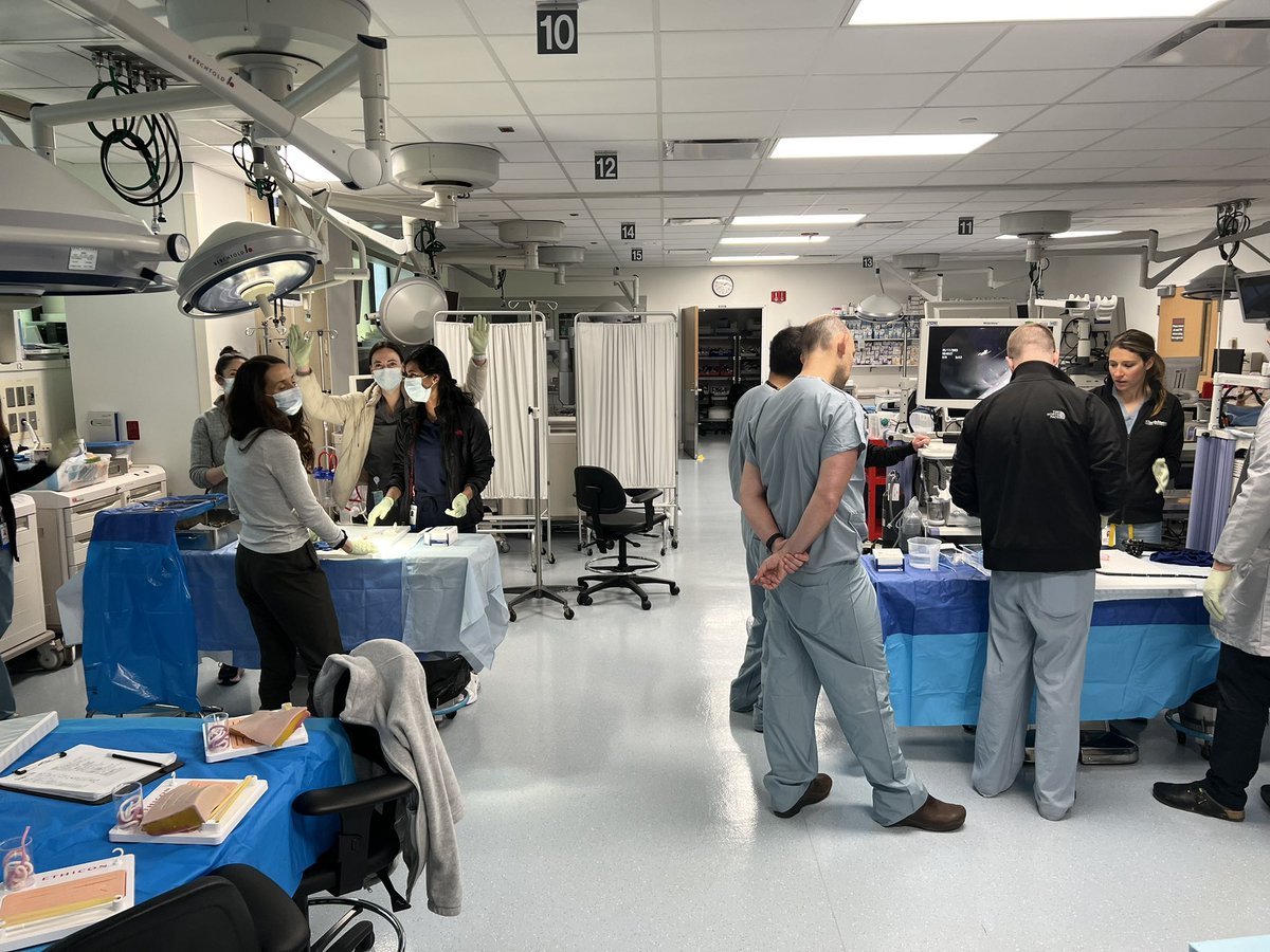 sameeralvimd's tweet image. Awesome time teaching surgical airways in the beautiful surgical simulation lab at Evanston Hospital @NorthShoreWeb #MedTwitter @CookOHNS