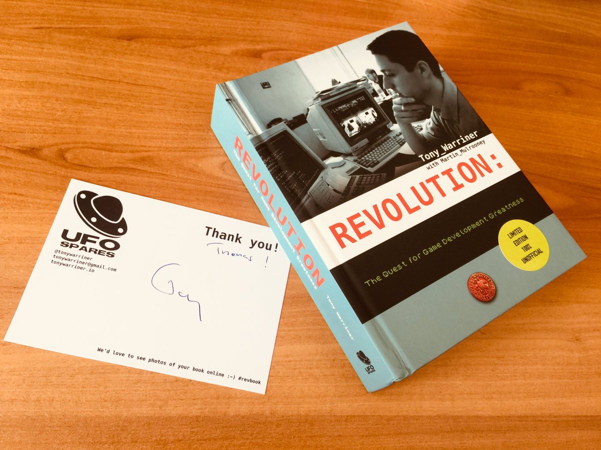 I received this book about Revolution Software today 🙂 

Can't wait to read it! 

Thanks to @tonywarriner  🙏

#RevBook #RevolutionSoftware #AdventureGame #RetroGaming #VGBook #BrokenSword #BeneathASteelSky