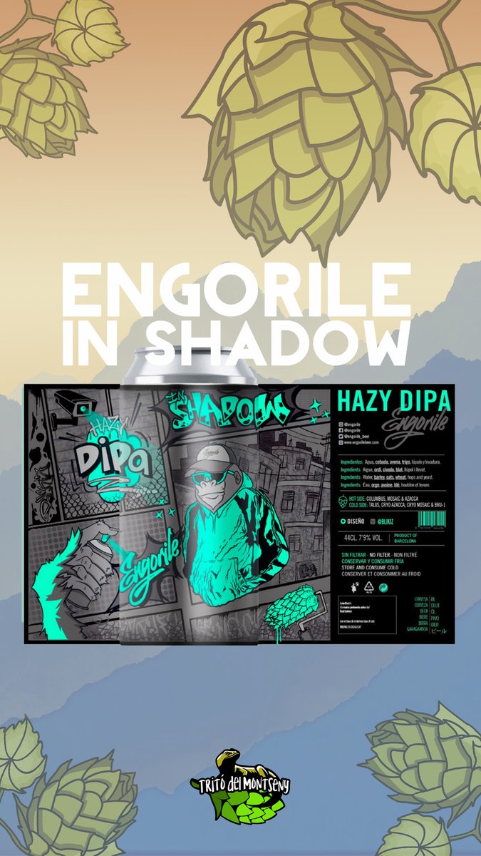 ACTritoMontseny's tweet photo. ✌️ Aquí teniu la segona birra del tast! In Shadow, una Hazy Doble IPA de @engorile_beer! 🍹Amb aromes i sabors de caràcter tropical!

📅 Dv. 2/06
🕜 A les 21 h
📍 @MoliPipes
💶 Preu soci 30€ / no soci 35€
✍️ Apunta't al 615812454 https://t.co/pUVvkrrQw1