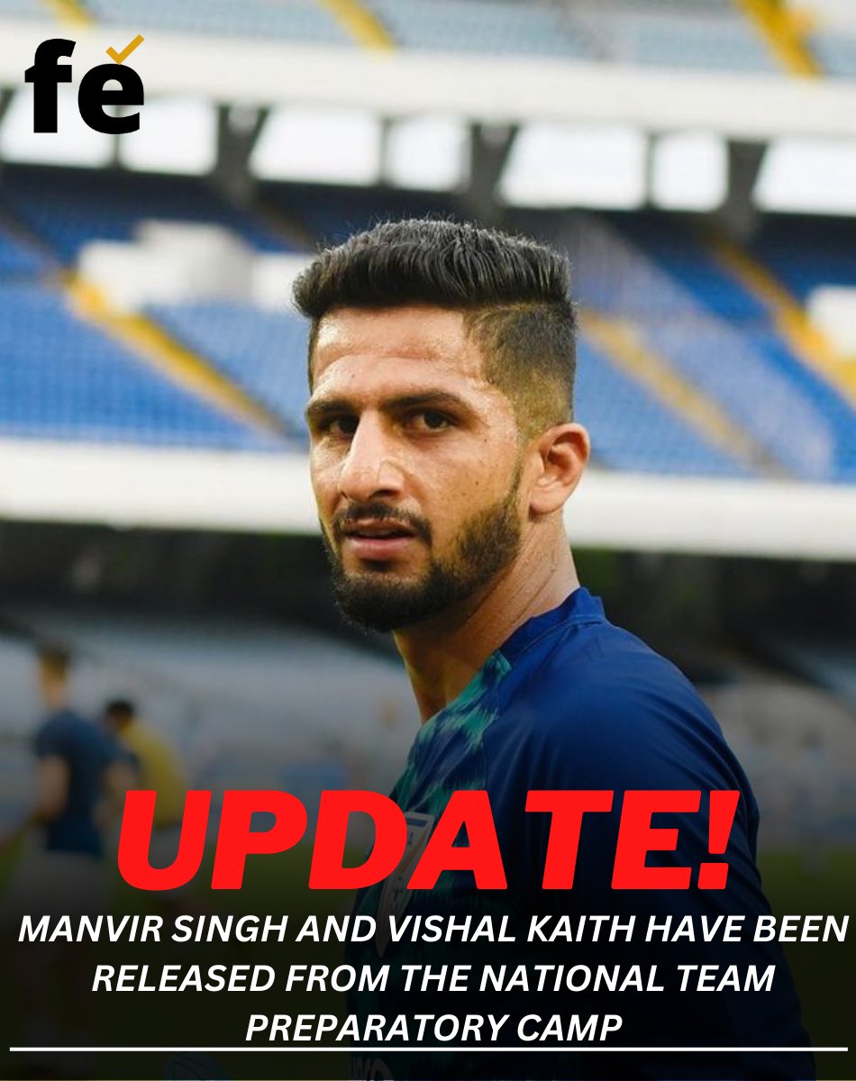 Manvir Singh and Vishal Kaith have been released from the National Team preparatory camp ahead of Intercontinental Cup as both the players were carrying injuries.

#IndianFootball #intercontinentalcup