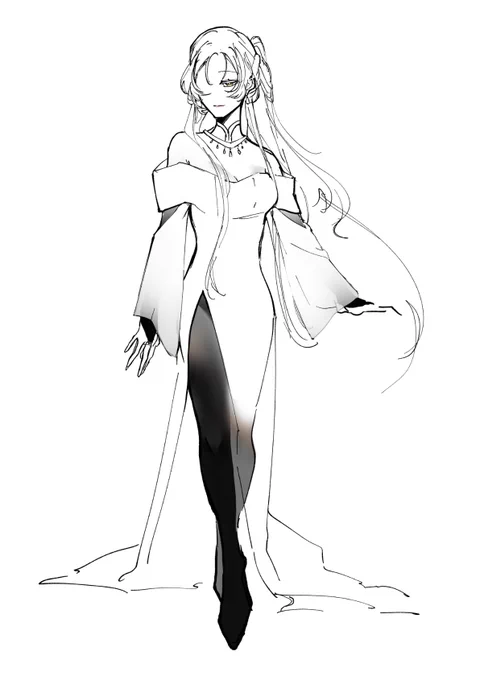 その3(完成品を描きたい手が早くなりたいでもキャラデザ案出すスピードは上がってきた)
