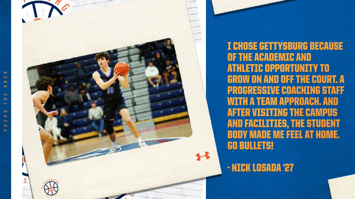 SIGNED 🔏
Nick Losada
<a href="/NickLosada/">nick losada</a> 

🟠Height: 6’2”
🔵Position: Guard
🟠High School: Gill Saint Bernard’s <a href="/gsbschool/">Gill St. Bernard's</a> <a href="/GSBAthletics/">GSB Athletics</a> 
 
Swipe ➡️to learn more about Nick! 
#PoundTheRock