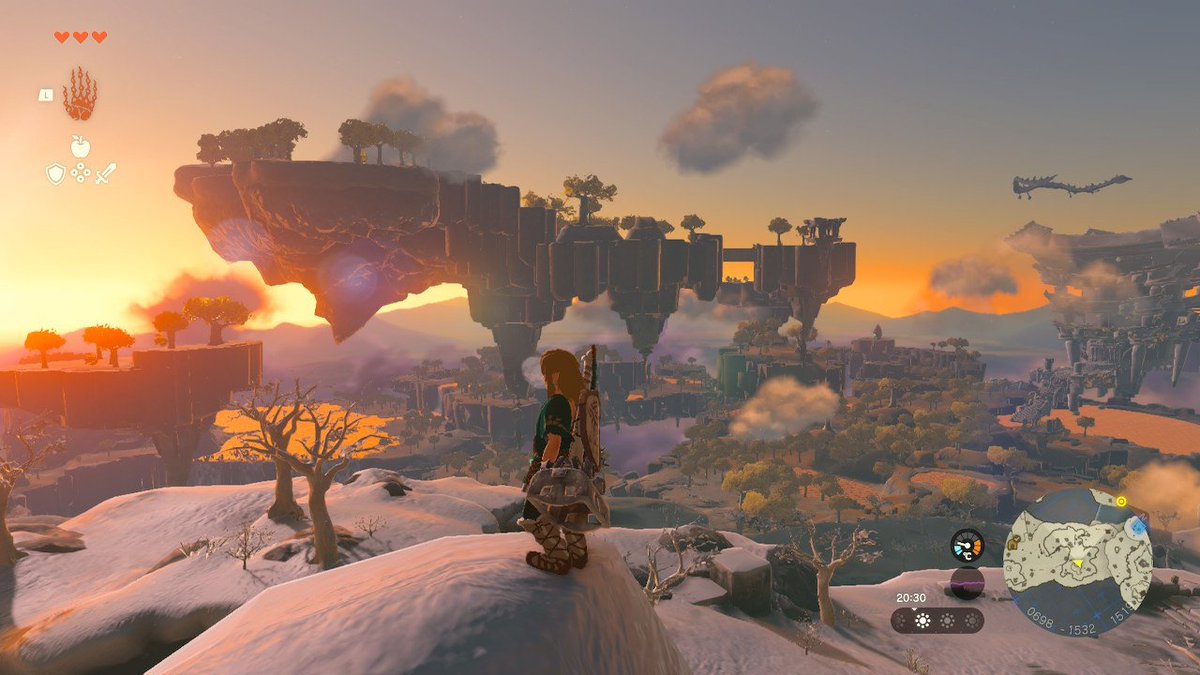 Katherine_Walsh's tweet photo. Those sunsets #ZeldaTearsOfKingdom #ZeldaTOTK #TOTK #zelda https://t.co/f8o9Snr8cp