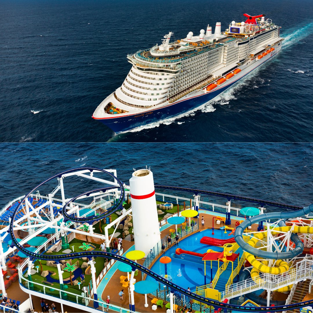 This ship introduces Zones — six themed areas packed with brand-new experiences for eating, drinking and spectacularly getting down to fun. #carnivalcruise #rollercoaster #familycruise #VacationDestinationTravel #VDT #vacation #travel