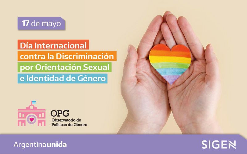 17/05 - Día Internacional contra la Discriminación por Orientación Sexual e Identidad de Género🏳️‍🌈