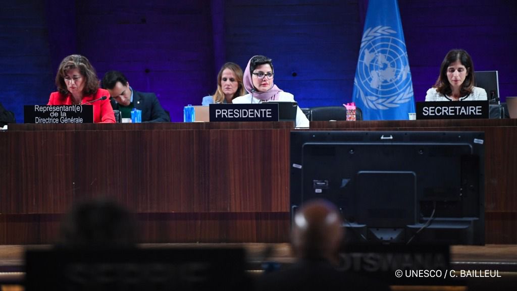 HaifaAlMogrin's tweet photo. Thrilled to kick off today’s first session of the #EXB216 Programme and External Relations #PX Commission as Chair.
 
Looking forward to working closely and cooperating with #EXB members on transforming education, science, and culture and making a lasting impact together! 🇺🇳 https://t.co/Y9Yhy2creq