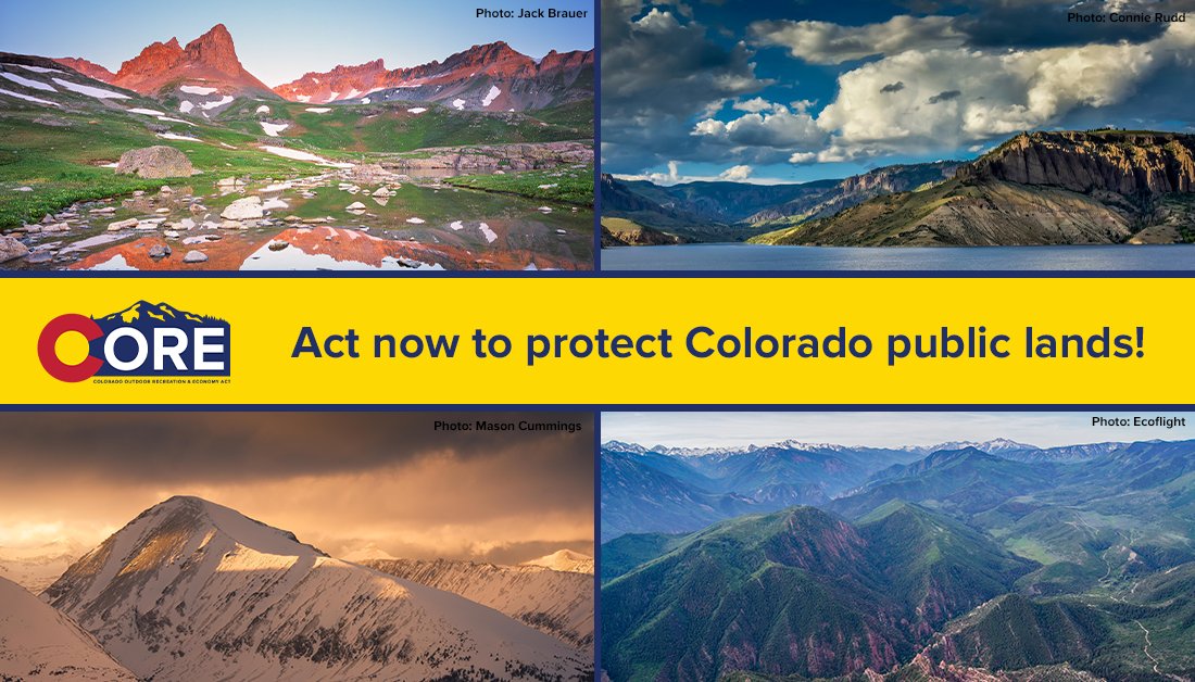 The #COREAct will bolster Colorado’s outdoor recreation, support local economies, &amp; preserve wildlife habitat. TY <a href="/SenatorBennet/">Michael Bennet</a>, <a href="/RepJoeNeguse/">Rep. Joe Neguse</a>, <a href="/SenatorHick/">Senator John Hickenlooper</a>, <a href="/RepDianaDeGette/">Rep. Diana DeGette</a>, <a href="/RepJasonCrow/">Rep. Jason Crow</a>, <a href="/RepCaraveoMD/">Congresswoman Yadira Caraveo, MD</a> &amp; <a href="/RepPettersen/">U.S. Rep. Brittany Pettersen</a> for reintroducing this bill! coreact.org/coloradans-app…
