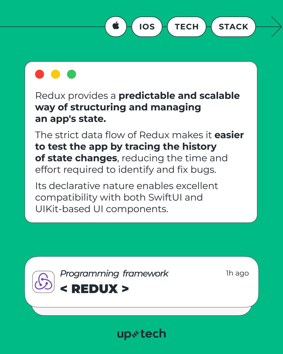 deviceuptech's tweet photo. @uptechteam: What #techstack are we using at Uptech? 🧑‍💻

Different software requires knowledge of different programming languages. In the post, Oleksandr, our iOS Lead, talks about Swift and programming frameworks we use for developing awesome #ios apps… https://t.co/g1piU0eIvw