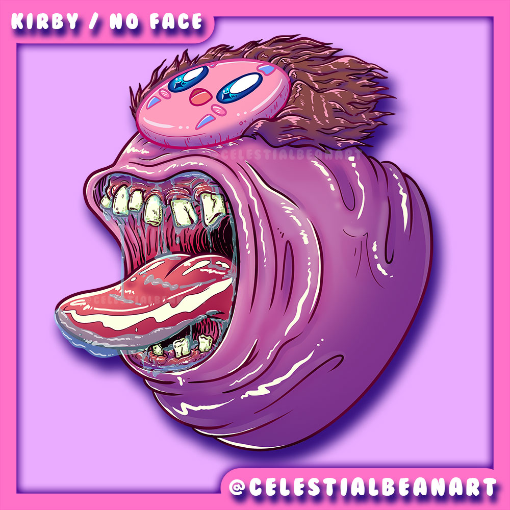 Cursed kirby/No face mash up 🌸🌸🌸#kirby #cursed #SpiritedAway