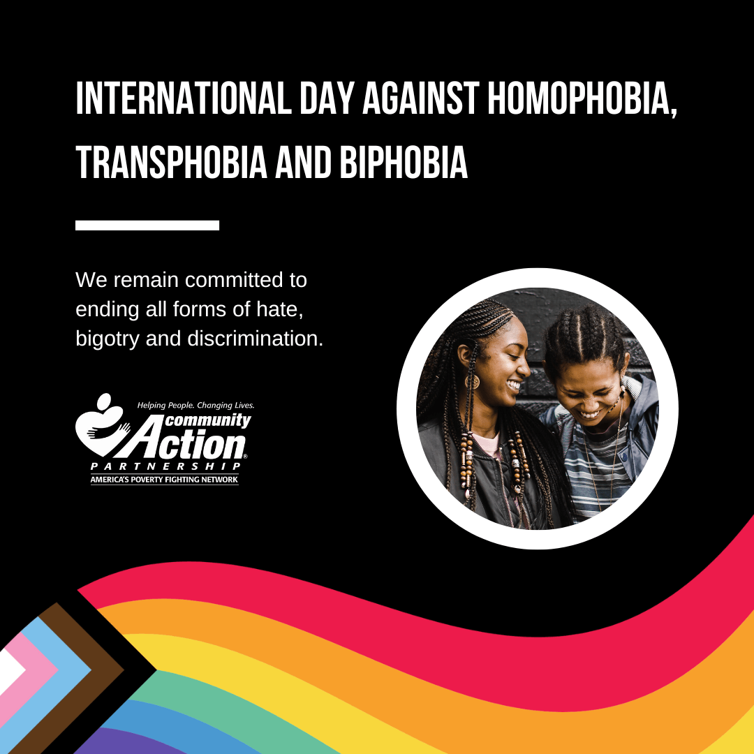 INCAcommaction's tweet photo. The #CommunityActionNetwork envisions a nation that creates opportunities for ALL people to thrive.  Therefore, today and every day, INCA stands committed to ending violence and discrimination against LGBTQ+ people and community. #IDAHOTB https://t.co/SPrlFz8agt