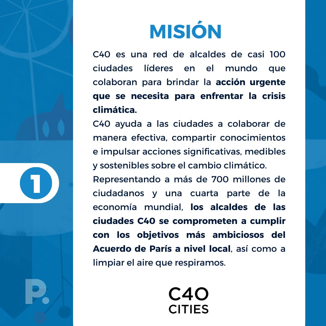 Paradiplomacia's tweet photo. 🌎La #CityNetwork de la semana es C40 Cities🙌🏽

👉🏽Te invitamos a conocer esta red, descubrir su misión y los beneficios de ser parte

@c40cities 🌐 https://t.co/uILqUpT26W