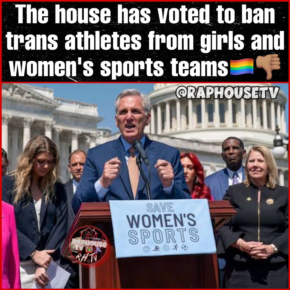 The house has voted to ban trans athletes from girls and women's sports teams🏳️‍🌈👎🏽