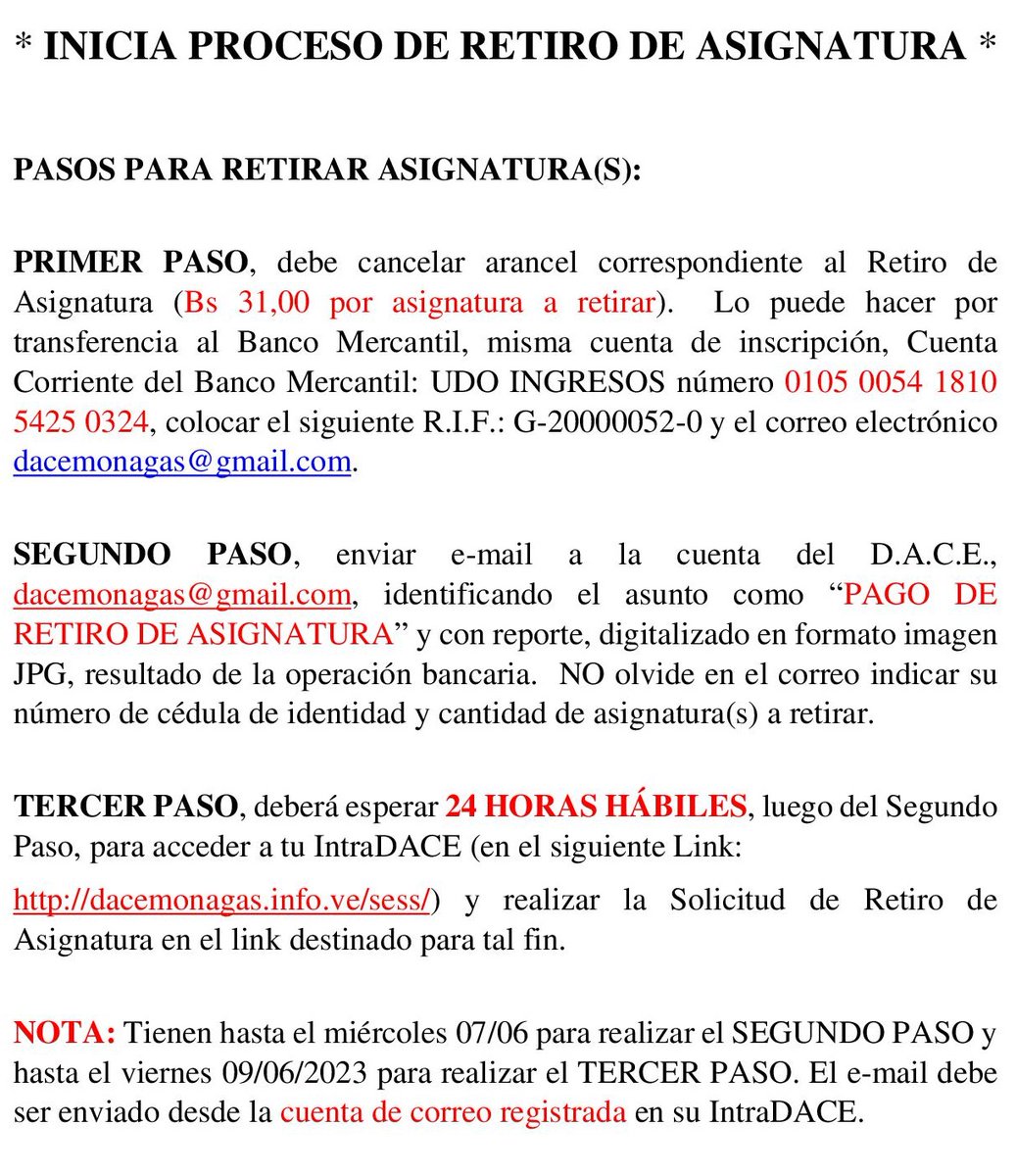 DACE Núcleo Monagas tweet media