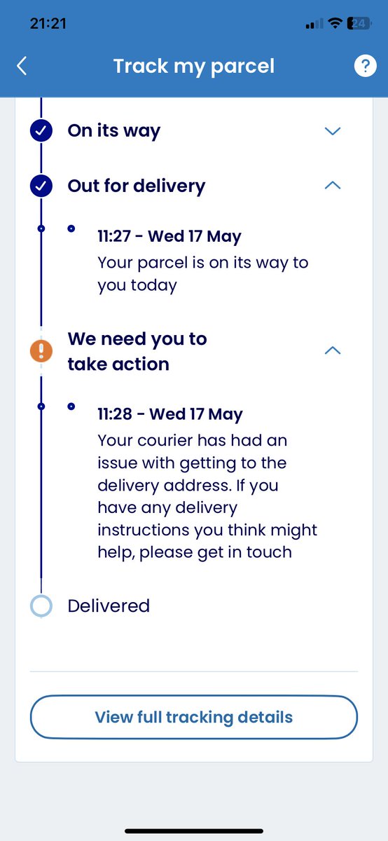 HunshelfHarry's tweet image. So #Evri could not find our house within 60 seconds of it being out for delivery. To miss our house within a aminute the delivery driver was doing in excess of 500mph!

Mind you we were warned: usual, dependable delivery fella told us he was going on holiday.