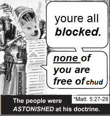 He does be like that.
#BlockedbyBitshammer