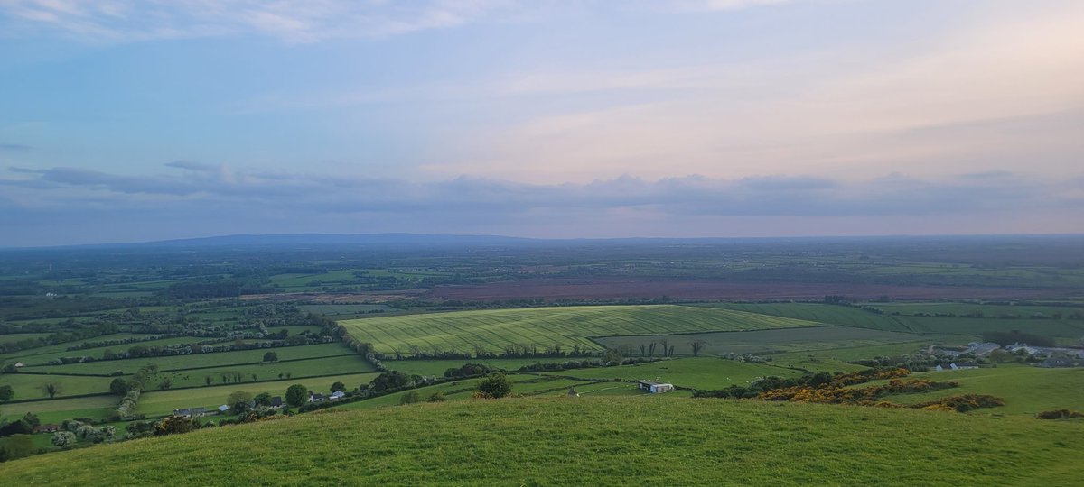 Brought our California #glamping guests for a walk up #CroghanHill this evening . The thoroughly enjoyed the experience.  Woundedful views with such rich history. They could not get over the peace & quite.
#MountBriscoeOrganicFarm 
#visitoffaly 
#keepdiscovering 
#Airbnb