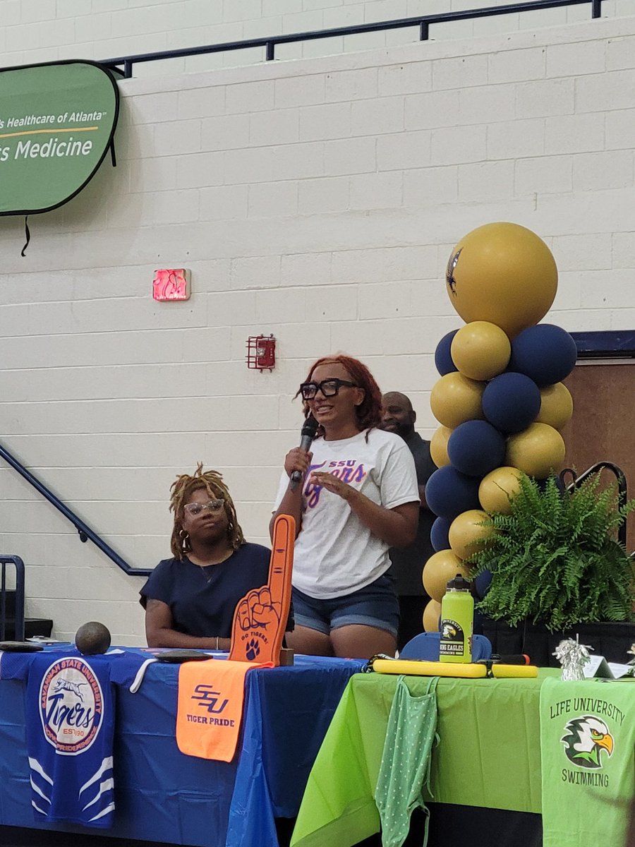 MrsVessell's tweet photo. So proud of these two!! ❤️ Athletic Signing day! https://t.co/oQjl3QROak