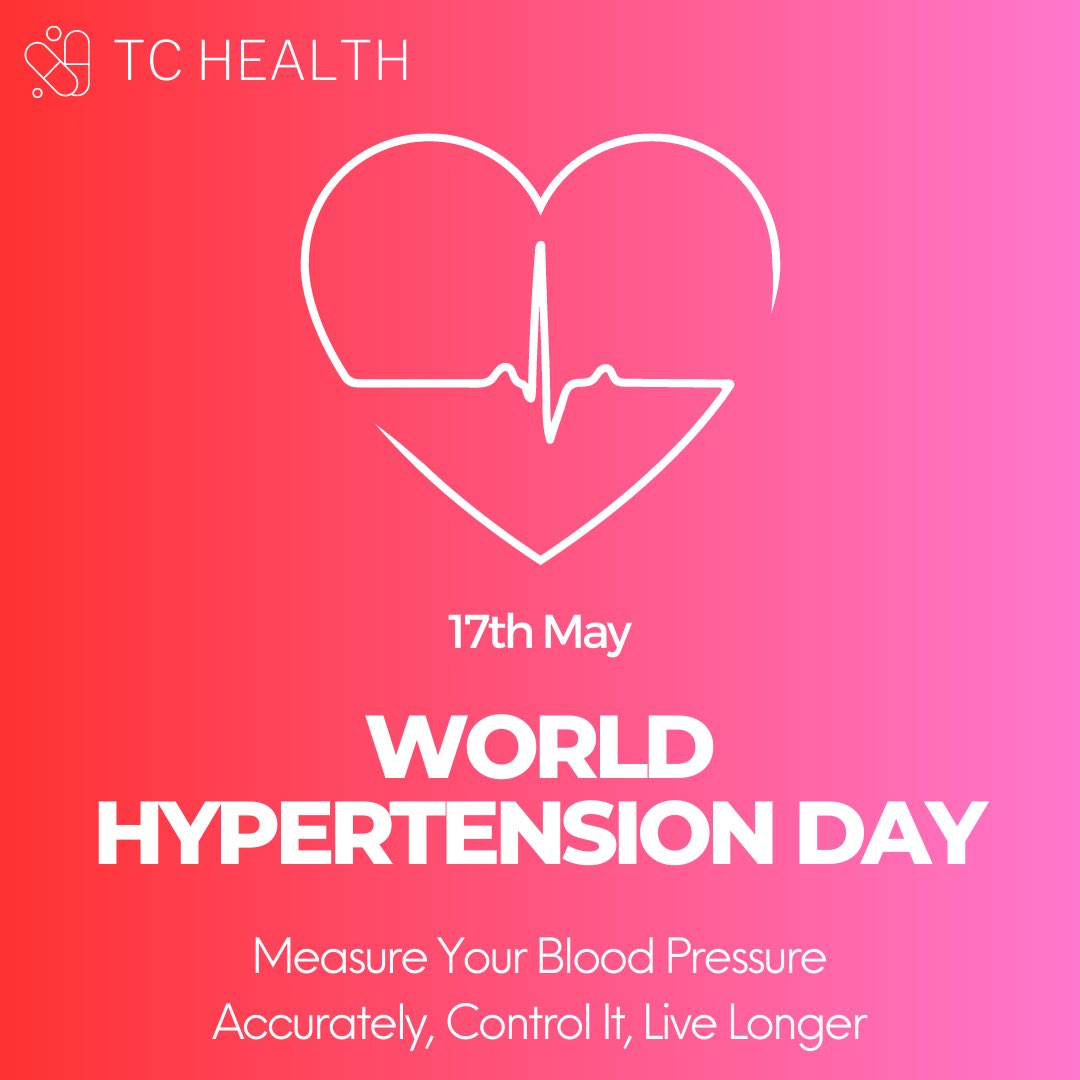 TCHealthNG's tweet photo. We join the rest of the world to celebrate World Hypertension Day! This year’s theme is ‘Measure Your Blood Pressure, Accurately, Control It, Live Longer’
#tchealth #worldhypertensionday #hypertension #heartdisease #nigeria #africa https://t.co/SUWyizB83c