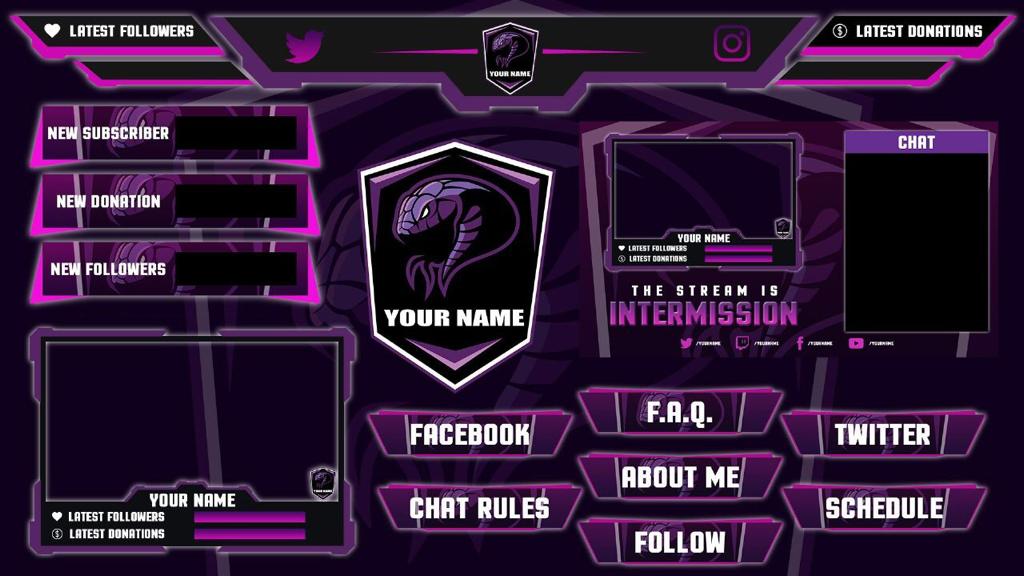 Hey streamers!Need #Overlay for your #twitch/#YT? Just DM me✨
 #twitchtv #smallstreamer #SupportSmallStreams #SupportSmallStreamers #overlays #designer #designers #twitchoverlay #twitchstreamer #graphics #needoverlay #Halo5 #VTuberAssets