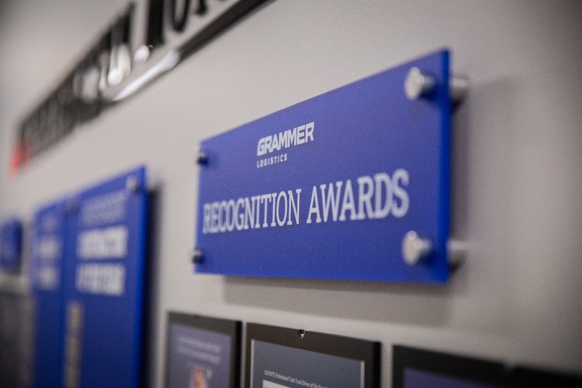 🏆 At Grammer Logistics, we're proud of our numerous awards, reflecting our commitment to safety and excellence.