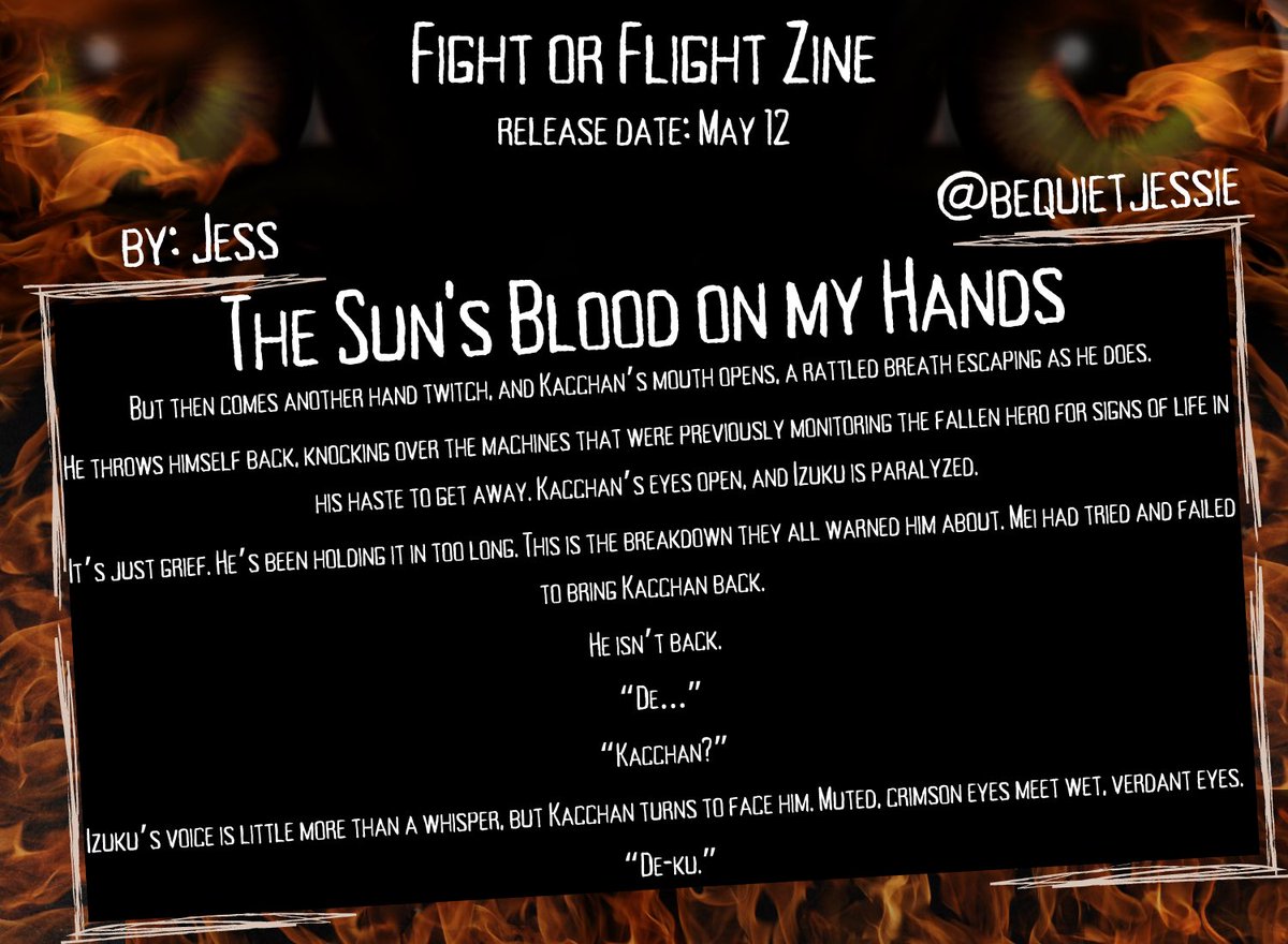 i’m so excited to show my preview for <a href="/BkDkMonsterZine/">Fight Or Flight: A Monsterfucking Zine | RELEASED</a>! it’s FREE to download and packed to the gills with delicious monster fucking goodness!

find my angsty bkdk fic w/ zombie kacchan in the hardcore add-on, Terror 🧟‍♂️💔