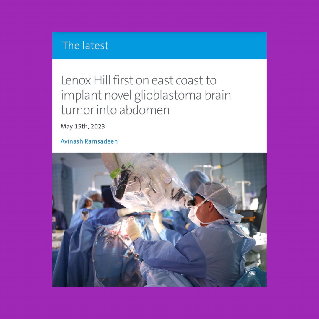 Extra extra!!!! Read all about how #LenoxHillNeurosurgery is implementing the latest technologies in our neurosurgical practice. Click the link to read both press releases and for more information about Quicktome and our <a href="/imvax_inc/">Imvax, Inc.</a> clinical trial. 📰🧠🧬
linktr.ee/lenoxhillneuro
