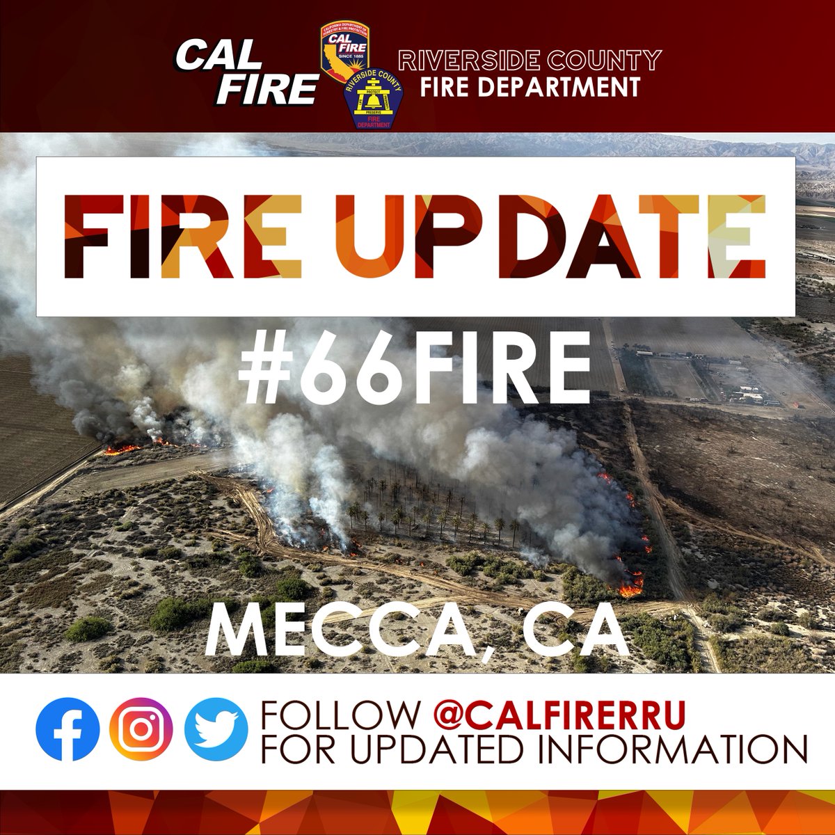 CALFIRERRU's tweet image. #66Fire [UPDATE] The fire remain 127 acres and is now 90% contained.  Fire resources continue to patrol the area extinguishing hot spots and strengthening containment lines.