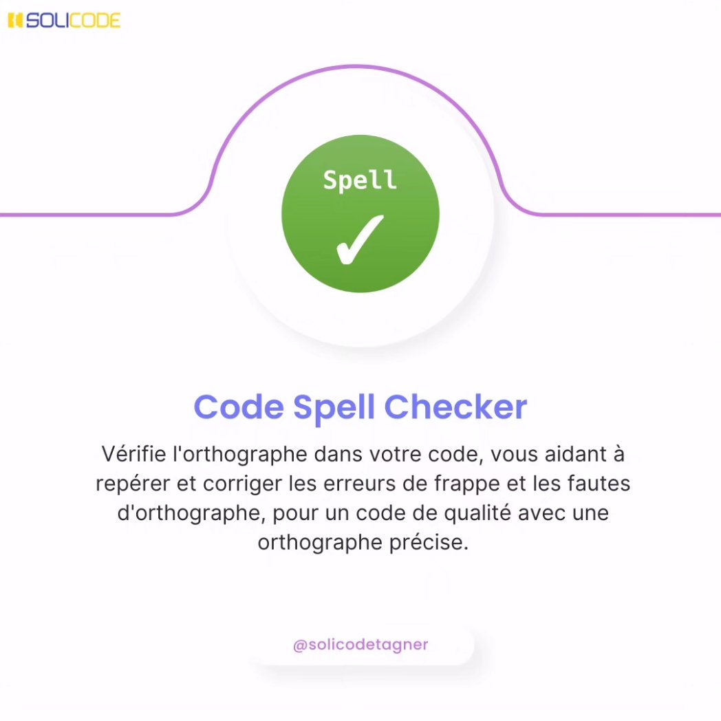 solicode_co's tweet image. Ajoutez une touche de style et améliorez votre flux de travail avec ces extensions qui transforment votre environnement de développement en un espace visuellement attrayant. 💡💪
#VSCodeExtensions #webdevelopment #Solicode
#programming #solicoders #coding