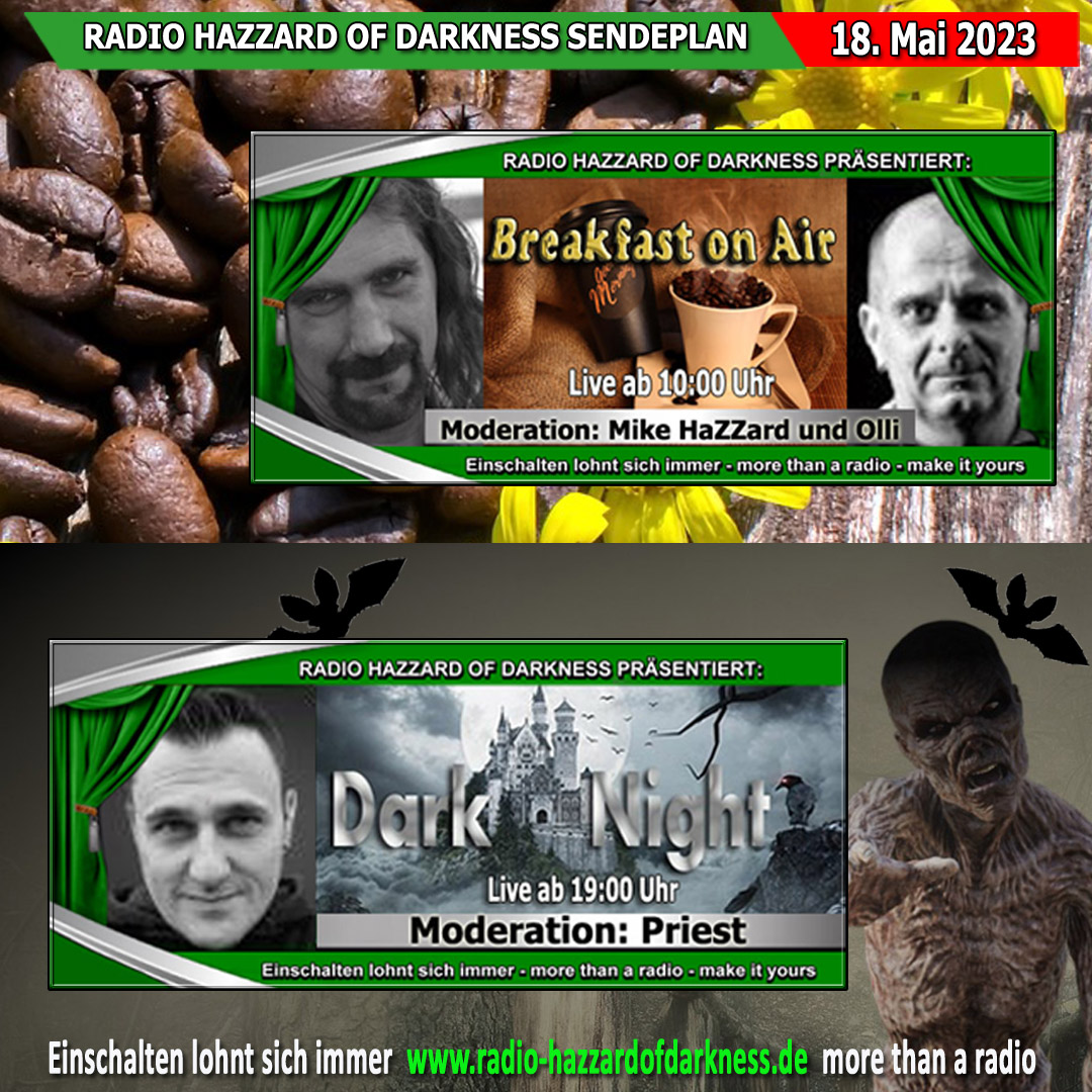 👉 radio-hazzardofdarkness.de

Ab 10:00 Uhr Breakfast on Air mit Mike HaZZard und Olli
Ab 19:00 Uhr Dark Night mit Priest

Stream: radio-hazzardofdarkness.de/viewpage.php?p…
Chat: radio-hazzardofdarkness.de/chat/?Chat

#hazzardofdarkness #Gothic #Darkwave #EBM #NDH #Synth #Postpunk #Industrial #Rock #Alternative