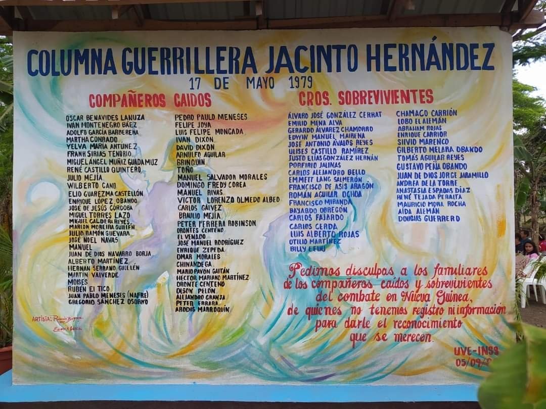 #Nicaragua
#17Mayo 1979, cayeron combatiendo a la dictadura somocista en  Nueva Guinea los Comdtes 
🌟Óscar Benavides
🌟Iván Montenegro  y la mayoría de los integrantes d la columna  “Jacinto Hernández”  53  combatientes❤️🖤 caídos
HONOR Y GLORIA❗