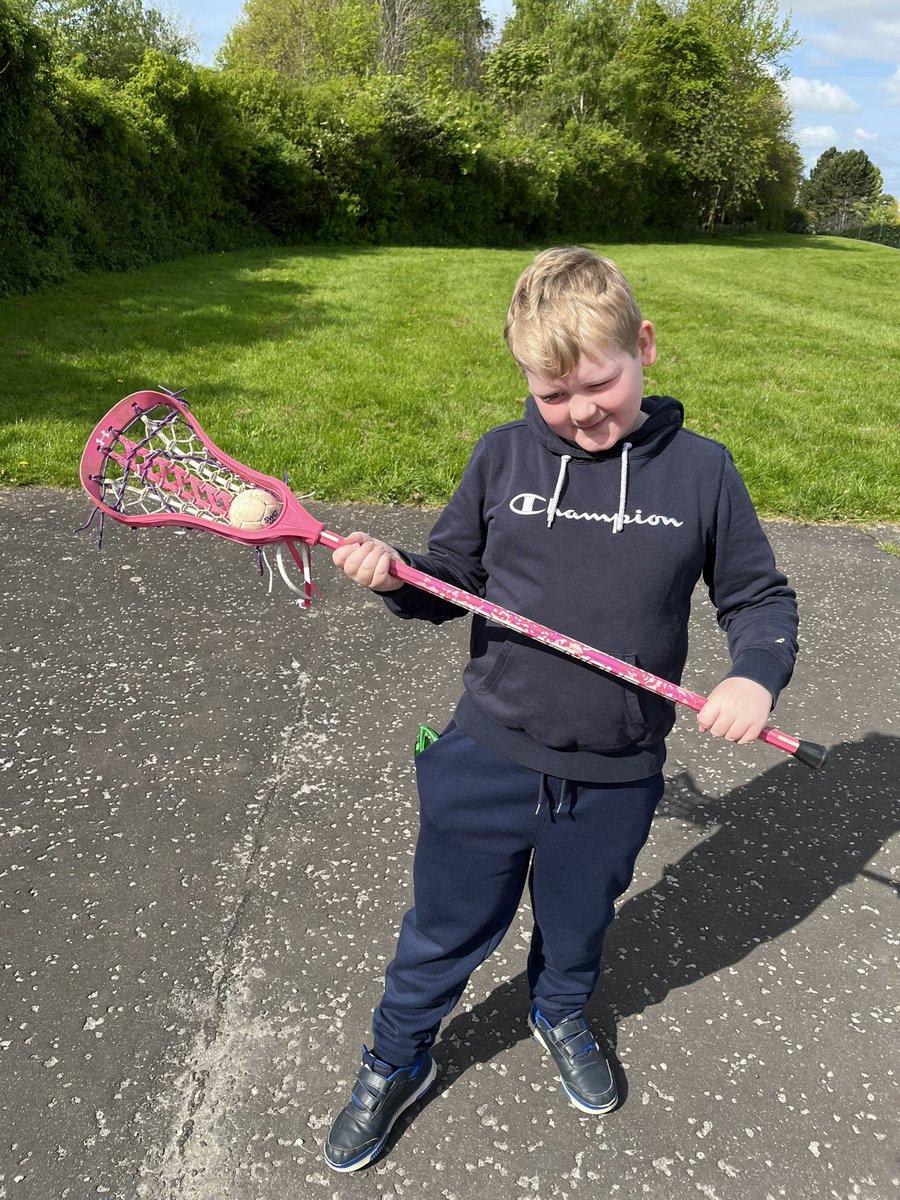 P6atCanalView's tweet photo. P6a loved lacrosse 🥍 this morning. What a lovely sunny ☀️ day it was for the children. #CVHealthWeek23 https://t.co/cSPjGY9XSH