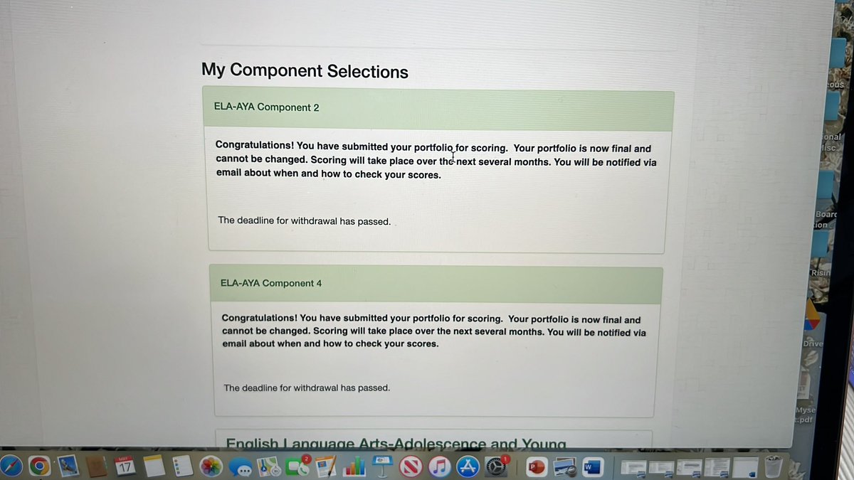 Am now, we wait. #NationalBoardCertification