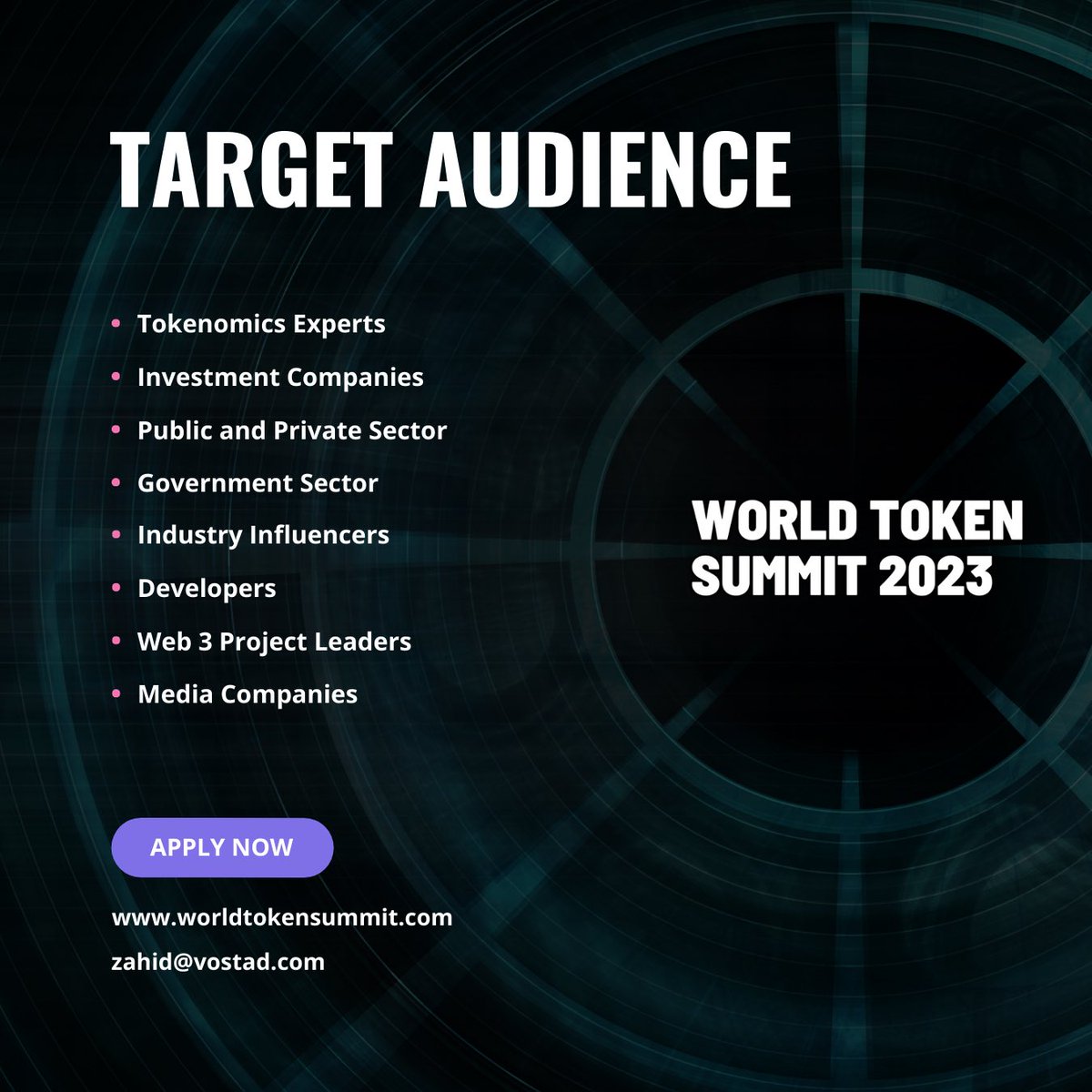 Some key groups that are attending World Token Summit in Dubai

#blockchaintechnology #crypto #token #summit #dubai #dubaievents #cryptocurrency #wts #wts2023 #worldtokensummit #vostad
