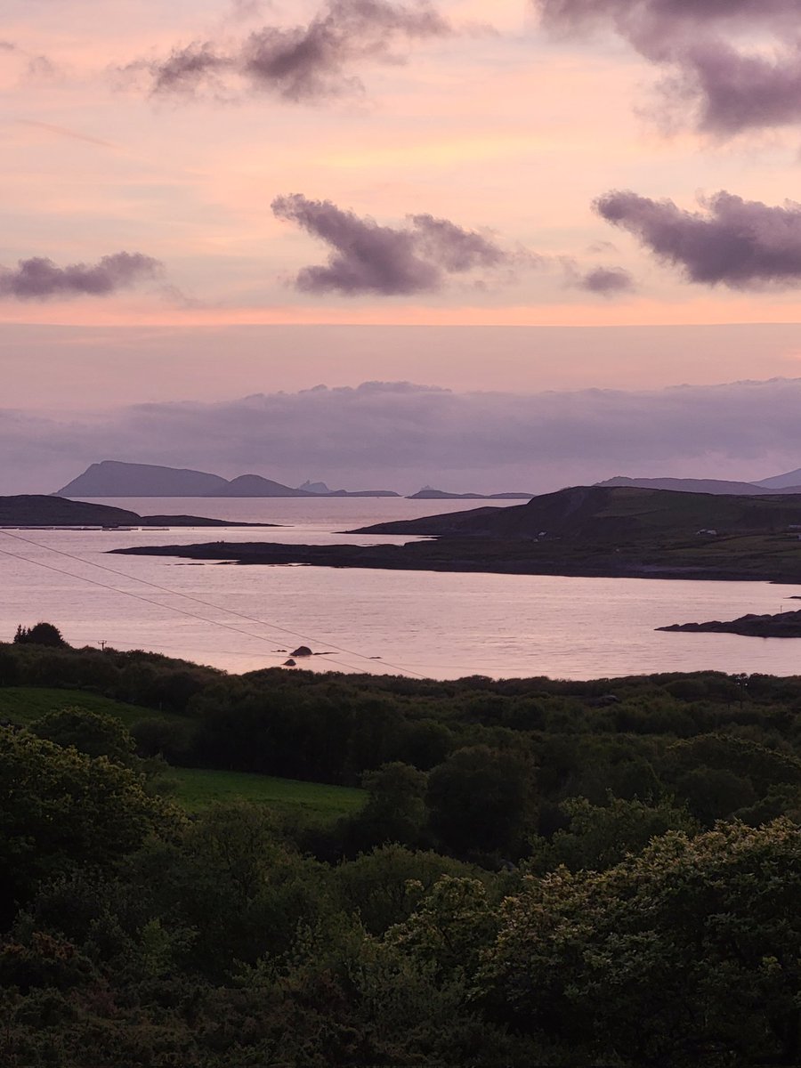Soft pastel tones to another sunset on an Irish Atlantic rainforest.