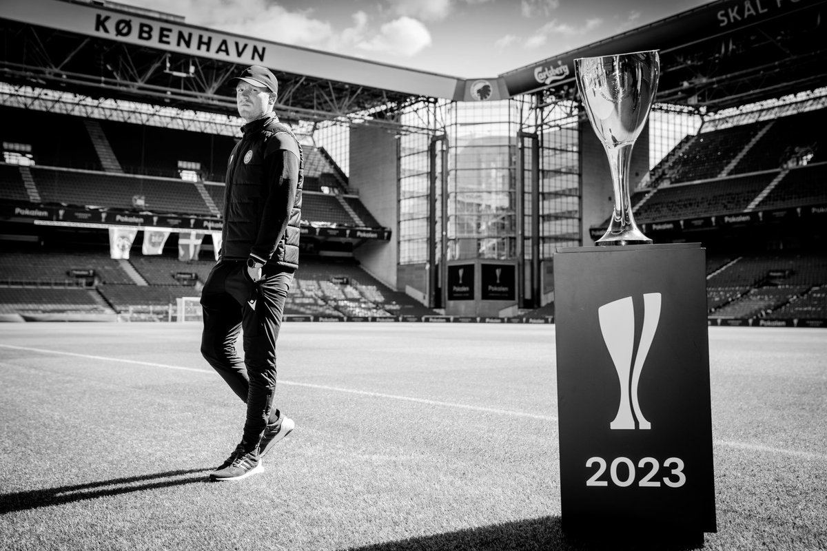 Pressemøde i Parken dagen før kamp. 
#fcklive #pokalfinale #sldk