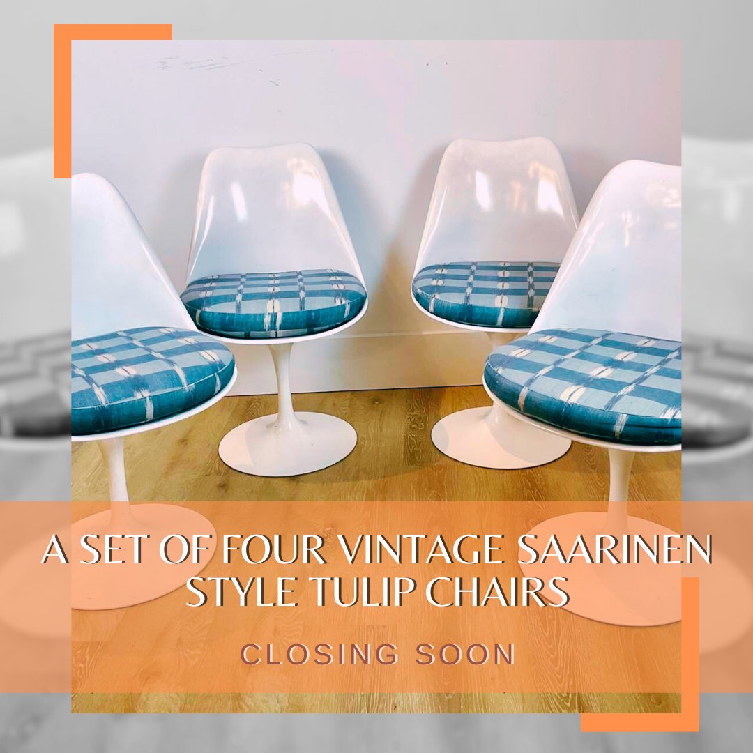 CLOSING SOON!! BID NOW
Link: l8r.it/RcRz

#auction #onlineauction #auctionhouse #chair #diningchair #saarinen #bid