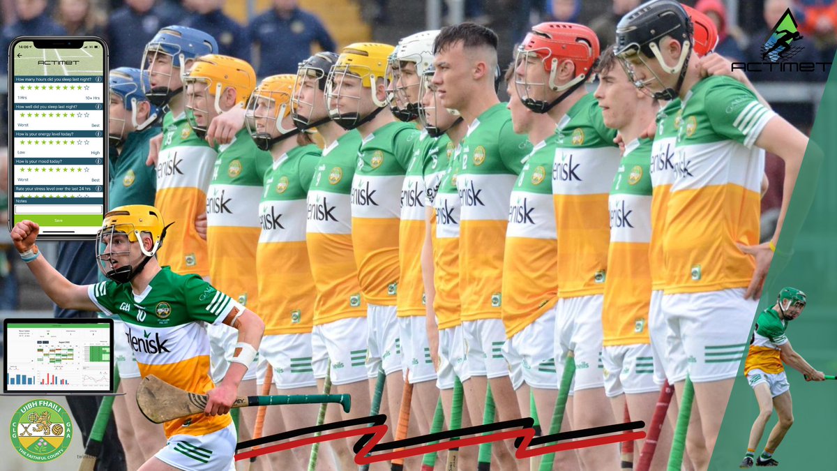 Actimet1's tweet photo. Congrats to @Offaly_GAA U20 Hurling. 
Offaly put #athlete wellbeing first with Actimet.

Start your teams free trial now. 
#leinster #athletemonitoring #offaly https://t.co/zr3HqKQ1nC