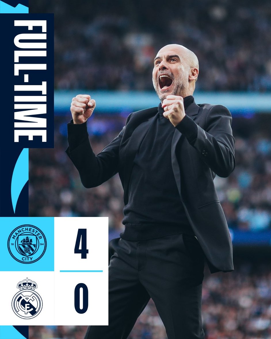 Real Madrid have just been HUMBLED!! 
Cmon city !!! 🩵🩵
#ManCity #MCIRMA #UCL #ChampionsLeague