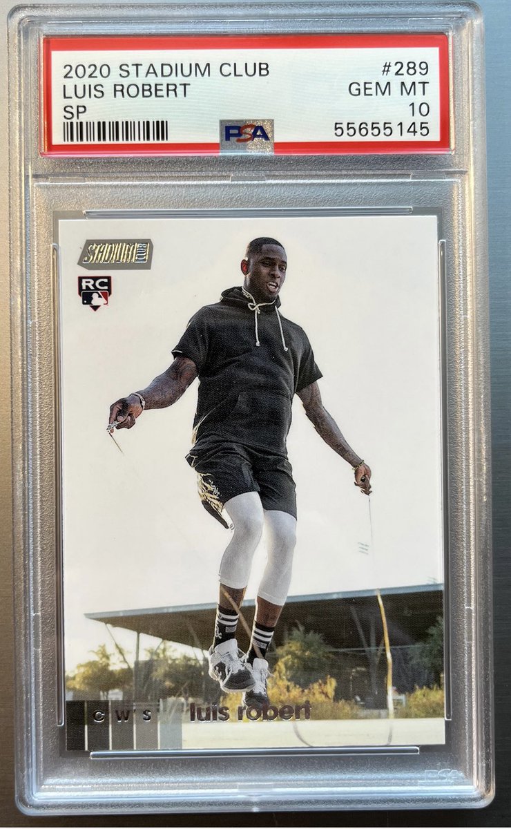 Luis Robert 2020 PSA Stadium Club SP RC. Low PR. Zero currently available on eBay. 
$250 shipped <a href="/sports_sell/">@SPORTS_SΞLL</a> <a href="/CardboardEchoes/">CardboardEchoes</a>