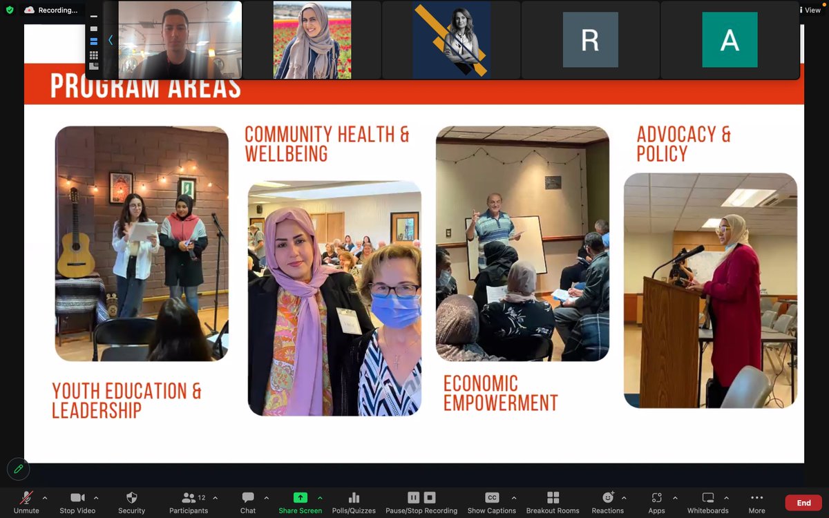 Last week, we had the pleasure to hear from Ramah Awad, Majdal Center’s Chair and Programs Manager, about initiatives and services the center provides to our communities in El Cajon, San Diego. Thank you for all that you do to support #refugees #refugeehealth