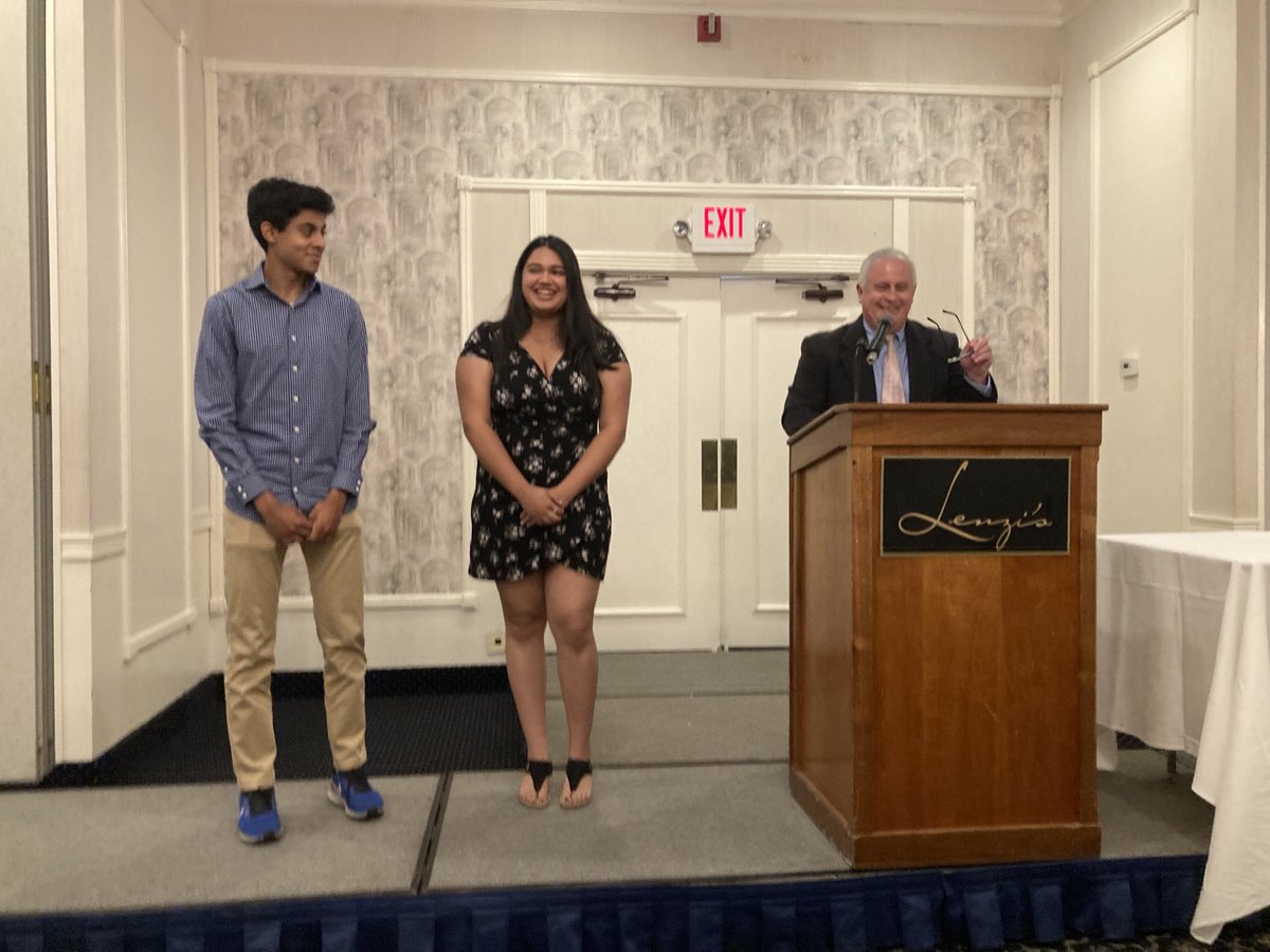 Congratulations to Meghan Ohol and Inesh Parikh. These outstanding BHS seniors were recognized at the Merrimack Valley Superintendents Association Academic Scholars Awards luncheon. ⁦@BurlMASchools⁩ ⁦@bhsprincipal⁩