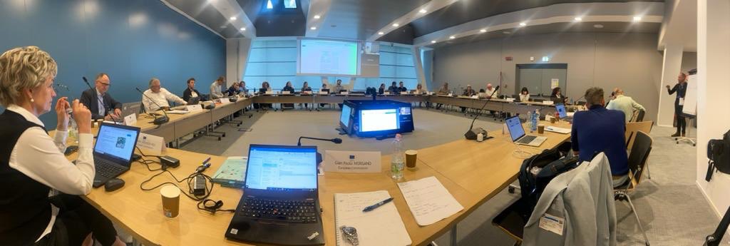 AnnettRoi's tweet photo. The discussions of the 🇪🇺breast cancer guidelines development group #ecibc became animated today, very animated, but finally saved by the the good clipboard 😅. #Virtual meetings 🤔. https://t.co/EWJjzgbxQk