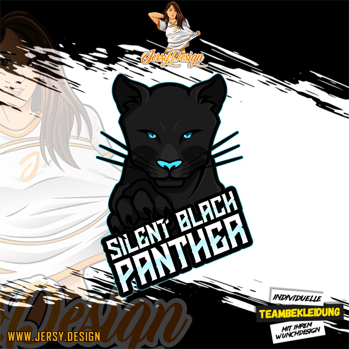 @silent_black_panther_e_sports hat ihr Logo bei uns erstellen lassen.

Ihr benötigt auch ein neues Logo oder möchtet euer Logo überarbeiten lassen?
Dann meldet euch bei uns! 👍
#gaming #merch #logo #merchandise #esport #esports #gamermerch #games #gamer #gamergirl #design #jersey