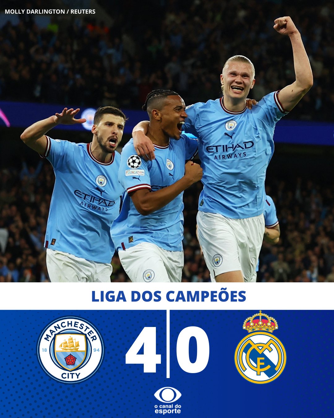 Man City 🆚 Real Madrid  Jogo épico no Etihad deixa tudo em