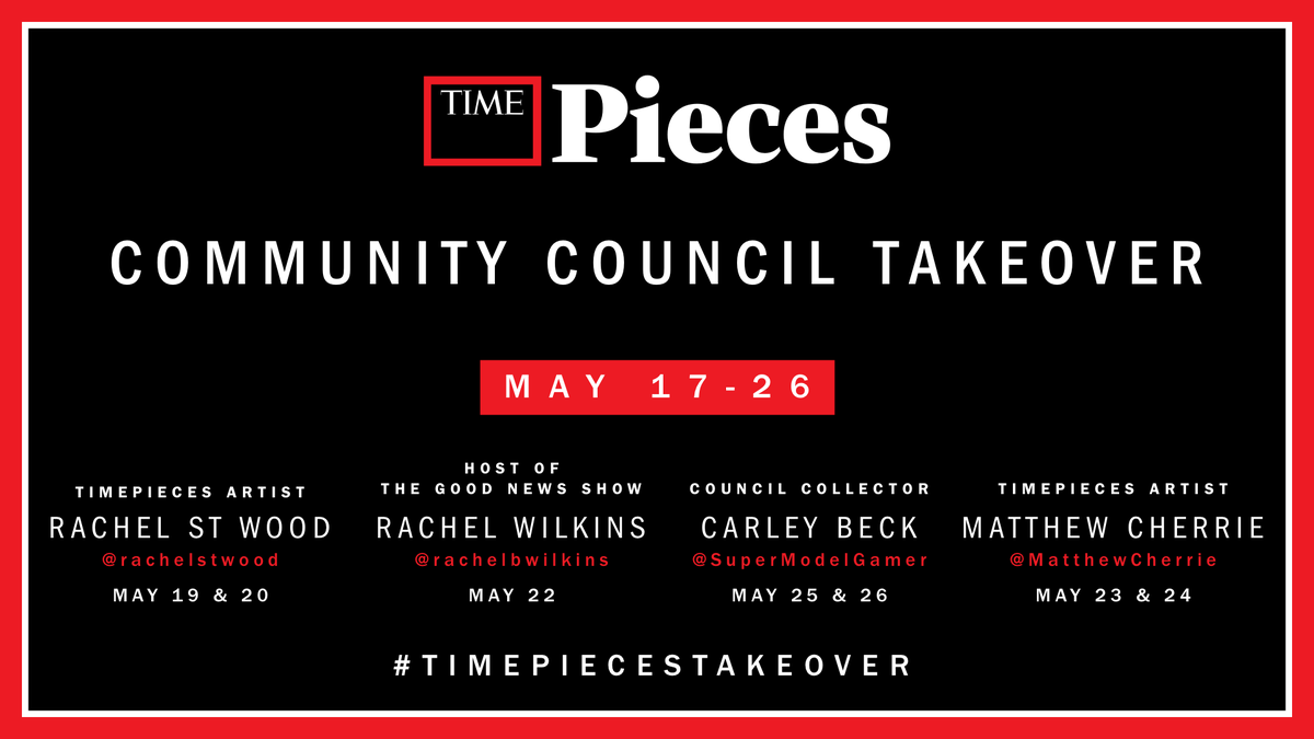 TIMEPieces's tweet photo. 🥁 The TIMEPieces Community Council is COMING 🥁

The takeover hits your feed starting this Friday with @RachelSTWood coming to you live on the TIMEPieces account.

Get to know some awesome members of the Council this #MentalHealthAwarenessMonth!

Turn on post notifications! 🔔 https://t.co/Ulat3Cw9BO