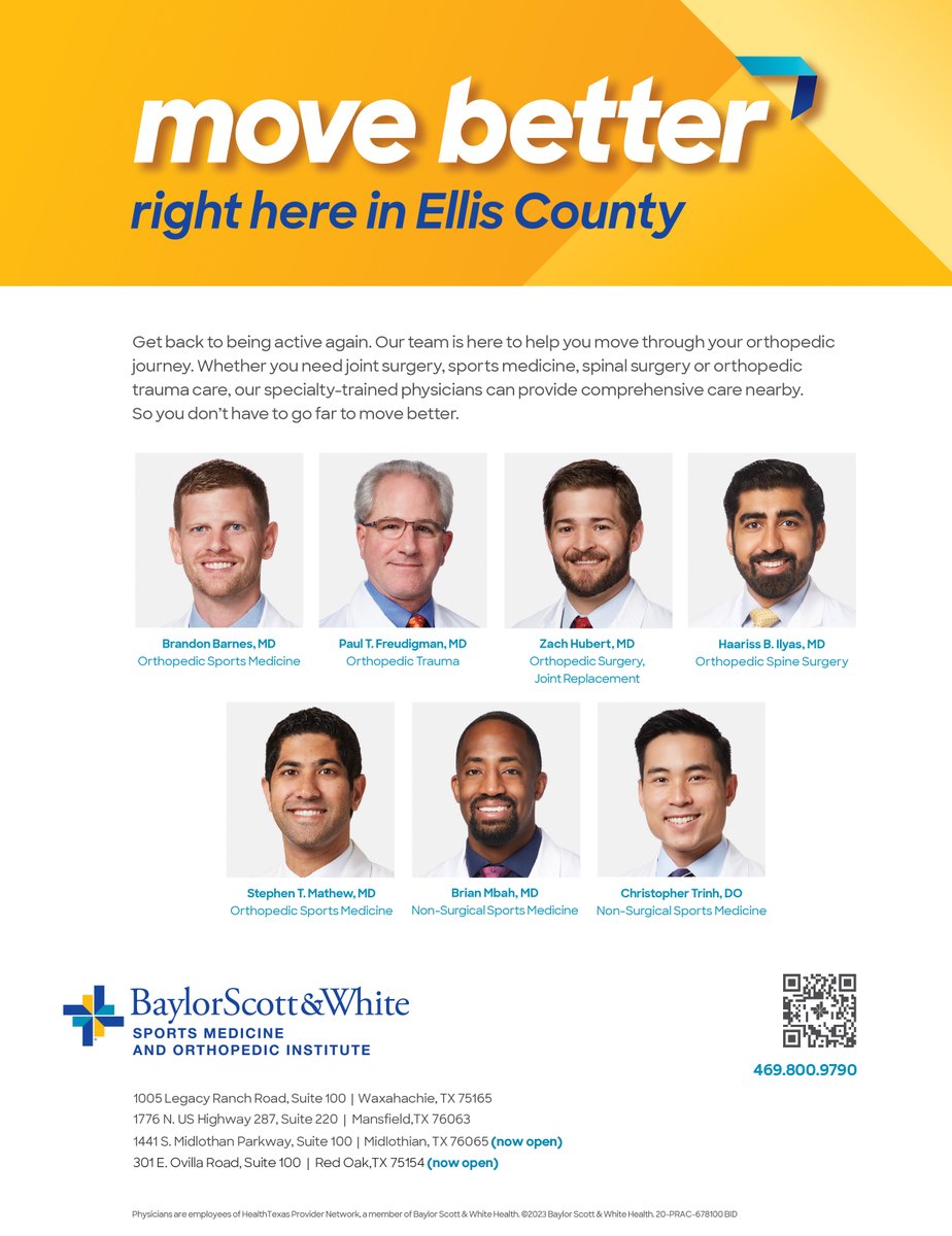 Move better right here in Ellis County!