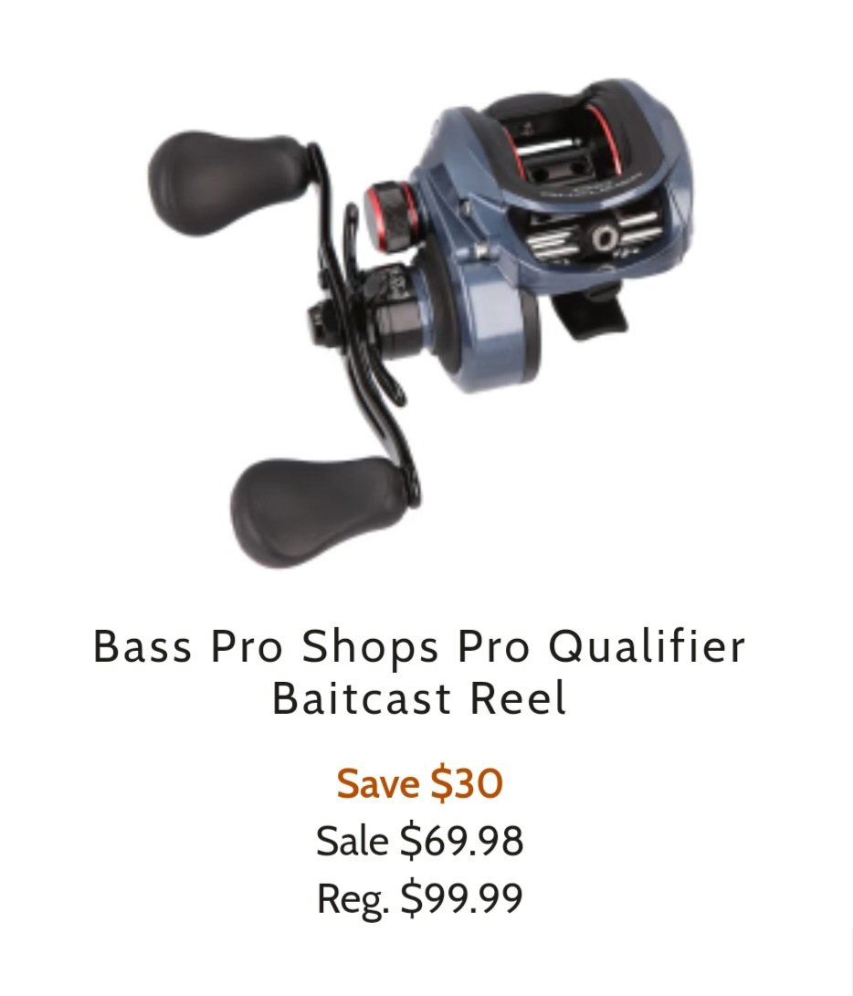 FishHandbook's tweet image. Hot this week at @BassProShops, save $30 on the Bass Pro Shops Pro Qualifier Baitcast Reel: basspro.com/shop/en/bass-p…

#TeamOutdoors #BassProShops #ProQualifier #Fishing #FishingReel