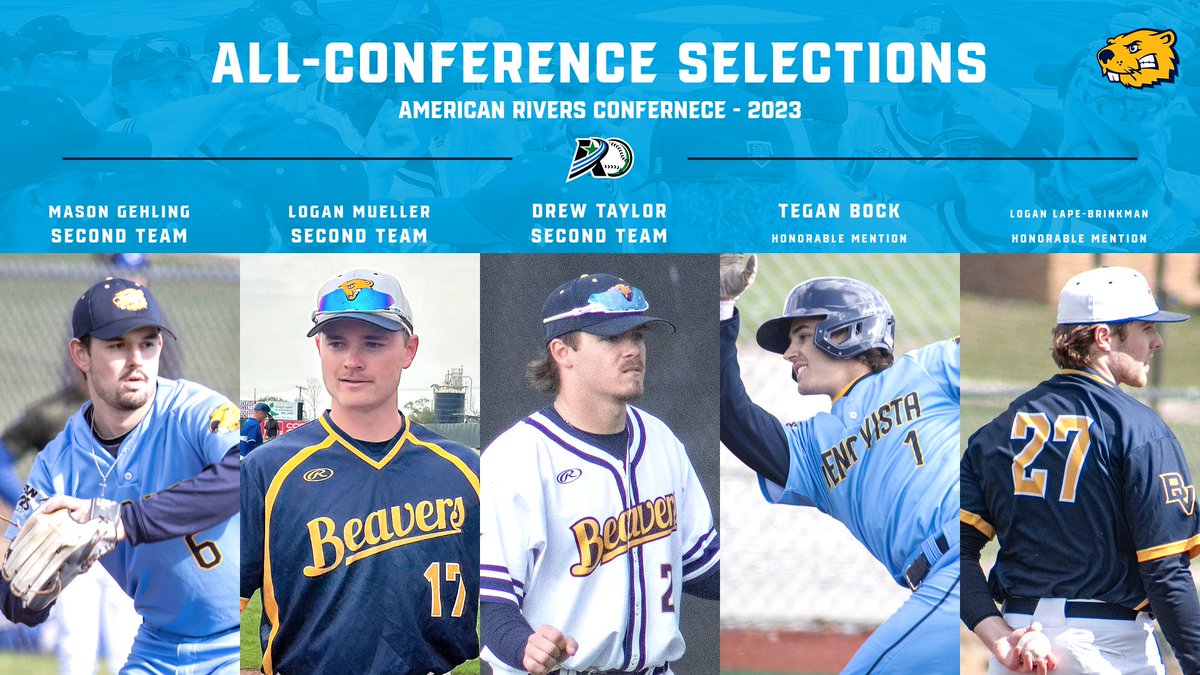 Beaver Athletics (@bvuathletics) on Twitter photo 🚨⚾️MASSIVE CONFERENCE HONORS ALERT!⚾️🚨
<a href="/BVU_Baseball/">BVU Baseball</a> highlighted this year's <a href="/AmerRiversConf/">American Rivers Conference (A-R-C)</a> All-Conference teams with a league-high 10 PLAYERS, including the Pitcher of the Year and the Coach of the Year!
bvuathletics.com/news/2023/5/17… #rollriversBSB #d3baseball #BeaversBuild 🚨⚾️MASSIVE CONFERENCE HONORS ALERT!⚾️🚨
<a href="/BVU_Baseball/">BVU Baseball</a> highlighted this year's <a href="/AmerRiversConf/">American Rivers Conference (A-R-C)</a> All-Conference teams with a league-high 10 PLAYERS, including the Pitcher of the Year and the Coach of the Year!
bvuathletics.com/news/2023/5/17… #rollriversBSB #d3baseball #BeaversBuild