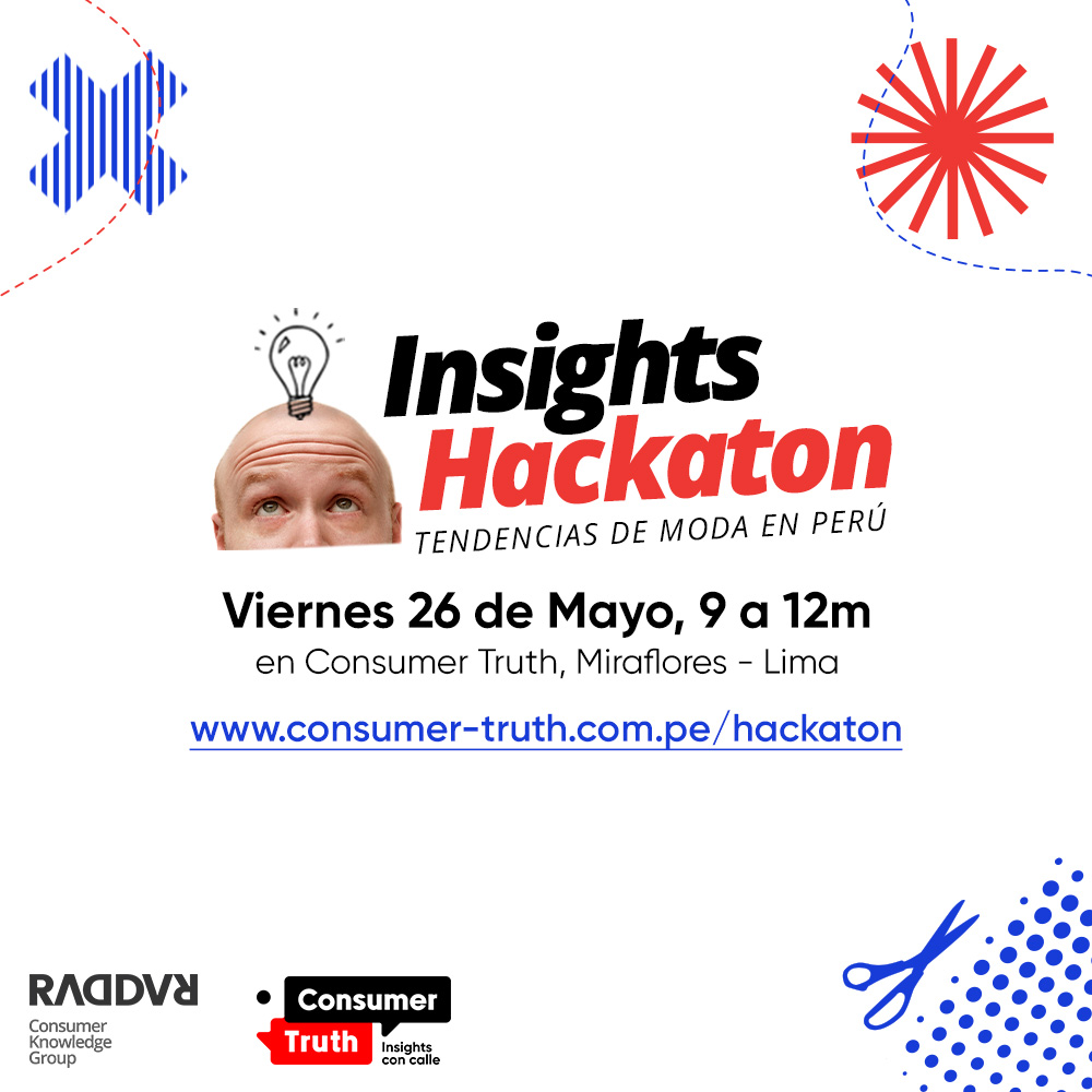 consumer_truth's tweet image. #InsightsHackaton ¿Están listos para redescubrir el FUTURO la #ModaPeruana?

🗓 Viernes 26 de Mayo, 9 am
📌 En el Laboratorio Insighter de #ConsumerTruth
* Evento presencial previa invitación

Conoce más en:
👉 consumer-truth.com.pe/hackaton